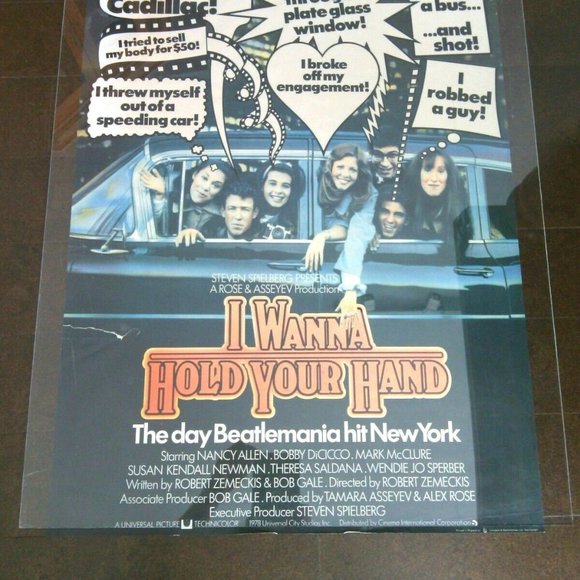 Movie Poster Steven Spielberg Original I Wanna Hold Your Hand Beatlemania Film - Picture 2 of 16